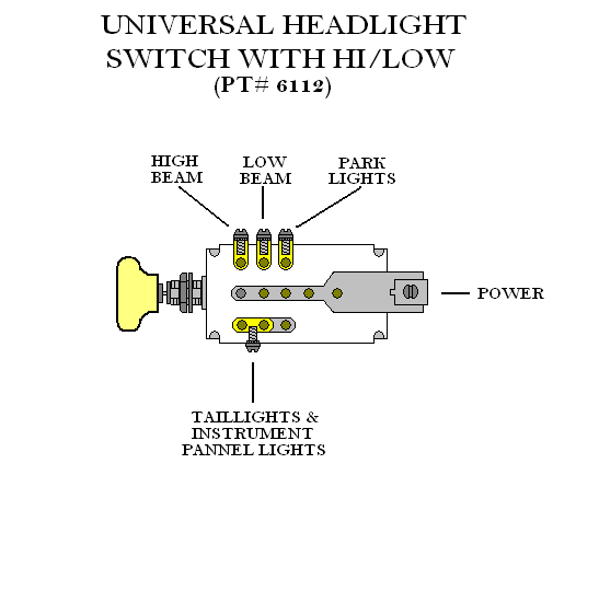 Chevrolet Headlight Switch Wiring Diagram from southernrods.com