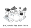 Billet Finish BBC Serpentine Hyper Drive Kit Pulley System W/o PS Reservoir