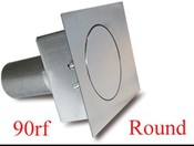 Fuel Door Kit, 90 Series, Flat Round, 3-1/2in, Steel, Sold as a Kit