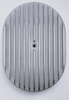 12" Oval Cast Finned Old School 13-Fin Air Cleaner-PLAIN Aluminum