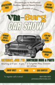 Car Entry Ticket for Southern Rods & Parts 2025 Vill-Burg Car Show