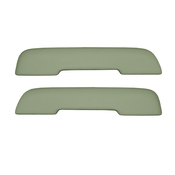 69 GM A-BODY FRONT ARMREST PADS - LIGHT GREEN