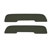 69 GM A-BODY FRONT ARMREST PADS - DARK GREEN