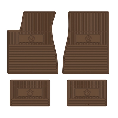 1971-1974 DODGE/PLYMOUTH B-BODY 'PENTASTAR' FLOOR MATS W/ AUTOMATIC TRANSMISSION