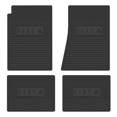 1967-1968 DODGE DART/DART GT/68 DART GTS FLOOR MATS W/ MANUAL TRANSMISSION