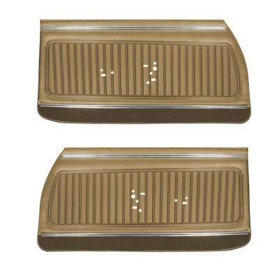 1970 CHEVROLET MONTE CARLO FRONT DOOR PANELS - SADDLE