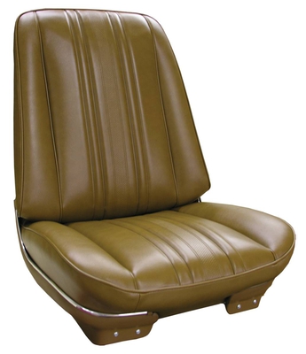 1970 CHEVROLET NOVA "DELUXE" BUCKET SEAT UPHOLSTERY - GOLD