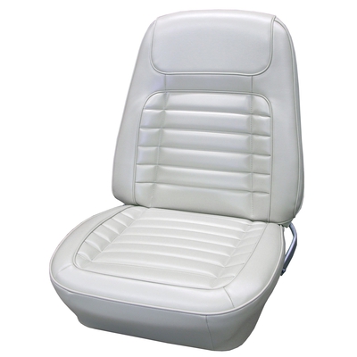 1968 CHEVROLET CAMARO "DELUXE" BUCKET SEAT UPHOLSTERY - FROST WHITE