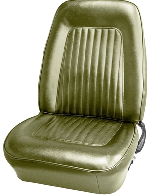 1968 CHEVROLET CAMARO "STANDARD" BUCKET SEAT UPHOLSTERY - WILLOW GOLD