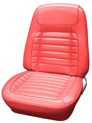 1968 CHEVROLET CAMARO "DELUXE" BUCKET SEAT UPHOLSTERY - RED