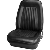 1967-1968 CHEVROLET CAMARO "STANDARD" BUCKET SEAT UPHOLSTERY - BLACK