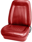 1967-1968 CHEVROLET CAMARO "STANDARD" BUCKET SEAT UPHOLSTERY - RED