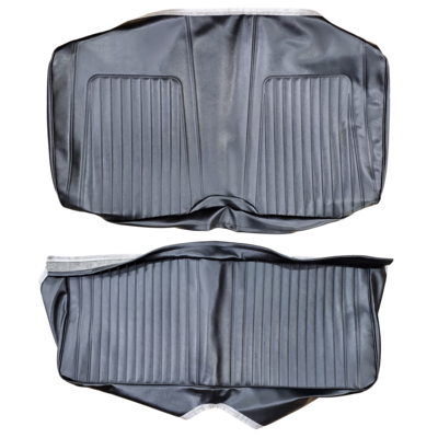 1967 CHEVROLET CAMARO "STANDARD" FOLD-DOWN REAR UPHOLSTERY - BLACK