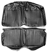 1967-1968 CHEVROLET CAMARO "STANDARD" FIXED HTP REAR UPHOLSTERY- BLACK