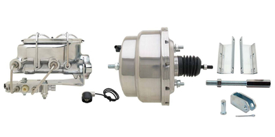 1955-1958 GM Full Size 8" Dual Chrome Power Brake Booster Conversion Kit