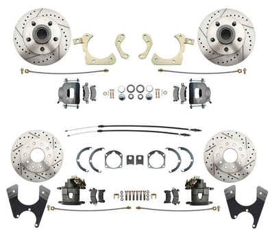 1959-1964 GM Full Size Front & Rear Power Disc/Disc Brake Conversion Kit #2 W/O Booster (Impala, Bel Air, Biscayne)