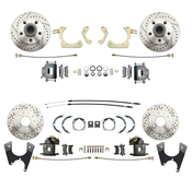 1955-1958 GM Full Size Front & Rear Power Disc/Disc Brake Conversion Kit #2 W/O Booster (Impala, Bel Air, Biscayne)