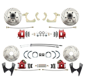 1955-1958 GM Full Size Front & Rear Power Disc/Disc Brake Conversion Kit #4 W/O Booster (Impala, Bel Air, Biscayne)