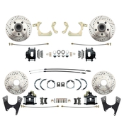 1955-1958 GM Full Size Front & Rear Power Disc/Disc Brake Conversion Kit #5 w/ Booster Kit (Impala, Bel Air, Biscayne)