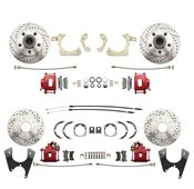 1955-1958 GM Full Size Front & Rear Power Disc/Disc Brake Conversion Kit #2 w/ Booster Kit (Impala, Bel Air, Biscayne)