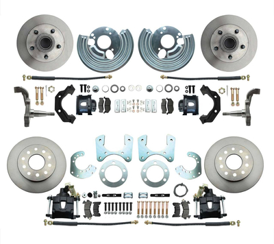 1962-1972 Mopar A, B, & E Body Front & Rear Disc Brake Conversion Kit #2 W/O Booster Kit