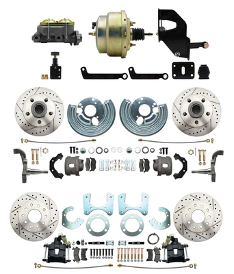 1962-1972 Mopar B & E Body Front & Rear Disc Brake Conversion Kit #7 W/ Booster Kit