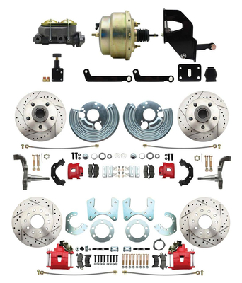 1962-1972 Mopar B & E Body Front & Rear Disc Brake Conversion Kit #10 W/ Booster Kit