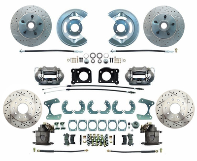 1964.5-1973 Ford Mustang Front & Rear Disc Brake Conversion Kit #1 No Booster