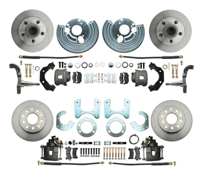 1962-1972 Mopar A, B, & E Body Front & Rear Disc Brake Conversion Kit #1 W/O Booster Kit