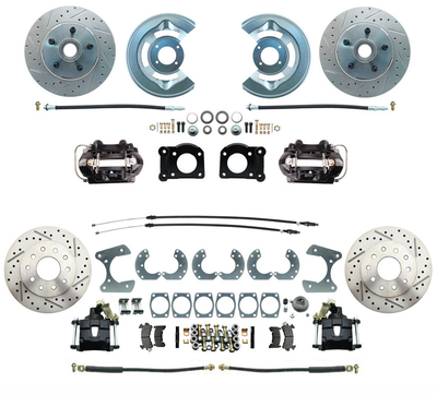 1964.5-1966 Ford Mustang Front & Rear Disc Brake Conversion Kit #4 No Booster