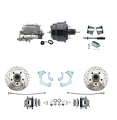 1965-1968 GM Full Size Front Conversion Booster & Wheel Kit #4 (Impala, Bel Air, Biscayne)