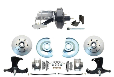 1963-1966 Chevy Truck Disc Brake Conversion Kit 6 Lug Powder Coated 9"' Booster Conversion Kit