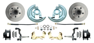 1967-1969 Camaro/ Firebird & 1968-1974 Chevy Nova Stock Height Front Disc Brake Kit Black Calipers