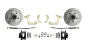 1959-1964 GM Full Size Chevy Complete Disc Brake Conversion Kit w/ Powder Coated Black Calipers