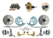 1962-1967 Nova Power Disc Brake Conversion Kit w/ 9" 3 Stud Booster