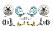 1962-1967 Chevy Nova X-Body Disc Brake Kit Drilled & Slotted Rotors