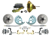 1964-1972 GM A Body Front Power Disc Brake Conversion Kit Standard Rotors w/ 11" Delco Stamped Booster Kit