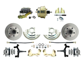 1964-1972 GM A Body Front Power 2" Drop Disc Brake Conversion Kit Standard Rotors w/ 8"Dual Zinc Booster Kit