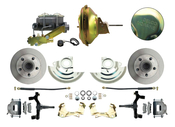 1964-1972 GM A Body Front Power 2" Drop Disc Brake Conversion Kit Standard Rotors w/ 11" Delco Stamped Booster Kit