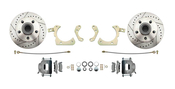 1959-1964 GM Full Size Disc Brake Conversion Kit w/ Drilled/ Slotted Rotors (Impala, Bel Air, Biscayne)