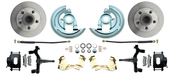 1964-1972 GM A Body (Chevelle, GTO, Cutlass) 2" Drop Front Disc Brake Kit Black Calipers