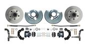 1962-1972 Mopar B&E Body Standard Disc Brake Conversion Kit w/ Powder Coated Black Calipers