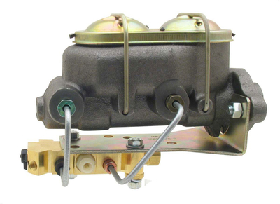 Universal Cast Iron 1" Bore Master Cylinder Kit w/ Bottom Mount Disc/ Drum Proportioning Valve