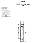 7934-S Seal See Description for Fitment