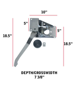Universal Right Angle Under Dash Booster Bracket with Pedal
