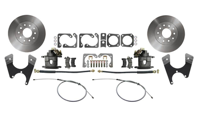 1970-1974 Camaro/Firebird 10/12 Rear Disc Brake Conversion Kit w/ Standard Rotors Cast Finish Calipers