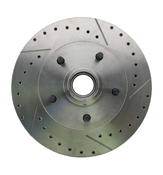 1962-1972 Mopar A, B, & E Body Vehicle Drilled/ Slotted Large Bolt Pattern Front Rotor (Driver Side)