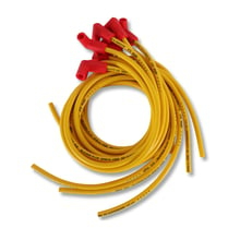 Spark Plug Wire Set - 8.8mm Spiral Suppression-Universal Set- 90° Boots - Yellow