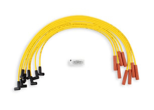 Spark Plug Wire Set - Super Stock Graphite Core 8mm - Chevy / GMC 454 - Yellow