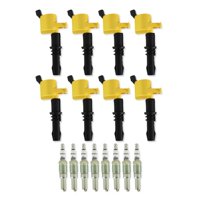 ACCEL Ignition Upgrade Kit- 1998-2008 Ford 4.6L/5.4L/6.8L 2-valve, yellow 8-pack